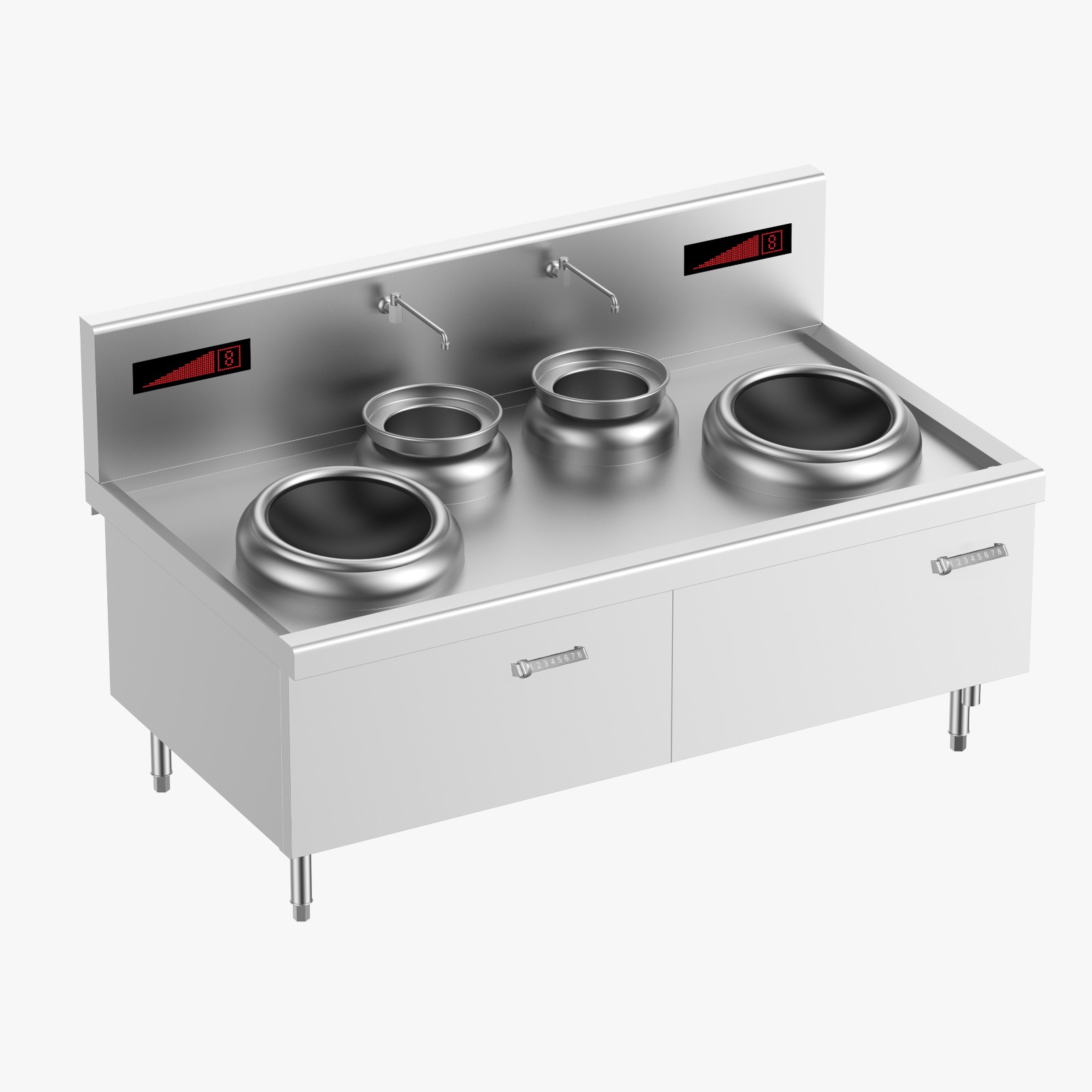 Commercial Induction Wok Cooker